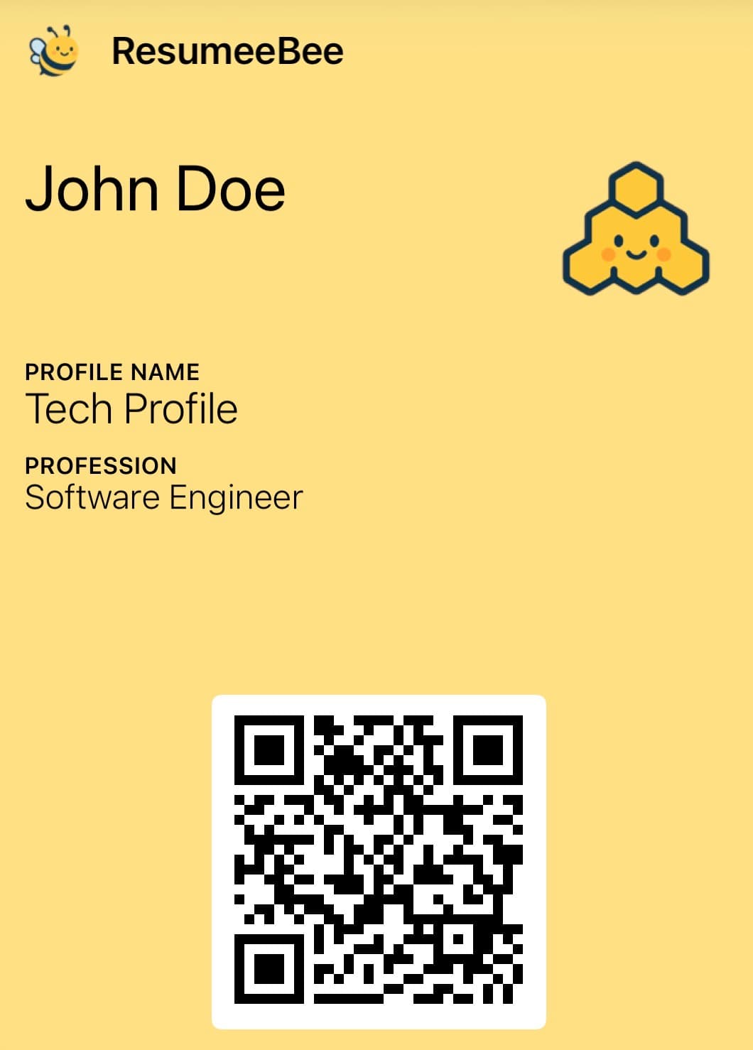 ResumeeBee wallet pass preview 1